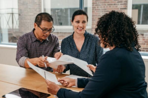 Family meeting with financial professional